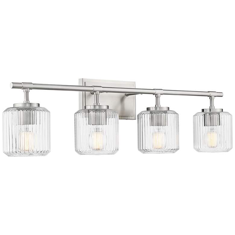 Image 1 Landon by Z-Lite Brushed Nickel 32 inch 4 Light Vanity