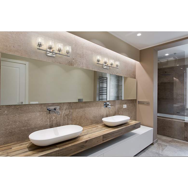Image 2 Landon by Z-Lite Brushed Nickel 32 inch 4 Light Vanity more views