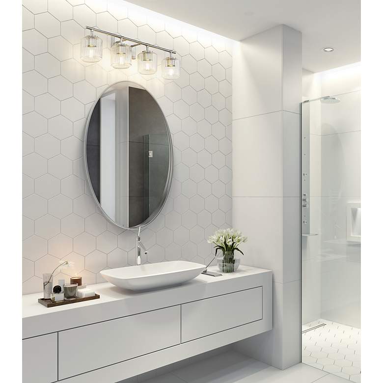 Image 3 Landon by Z-Lite Brushed Nickel 32 inch 4 Light Vanity more views