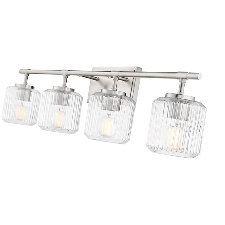 Image 6 Landon by Z-Lite Brushed Nickel 32 inch 4 Light Vanity more views