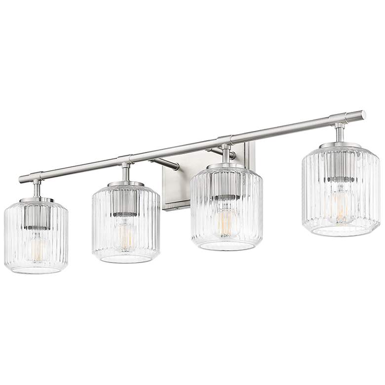 Image 7 Landon by Z-Lite Brushed Nickel 32 inch 4 Light Vanity more views