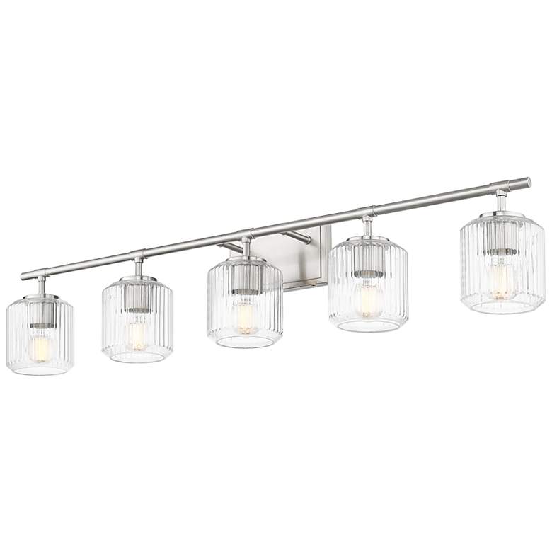 Image 4 Landon by Z-Lite Brushed Nickel 42 inch 5 Light Vanity more views