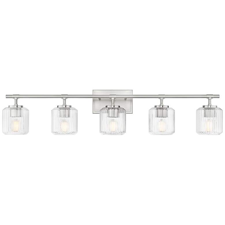 Image 5 Landon by Z-Lite Brushed Nickel 42 inch 5 Light Vanity more views