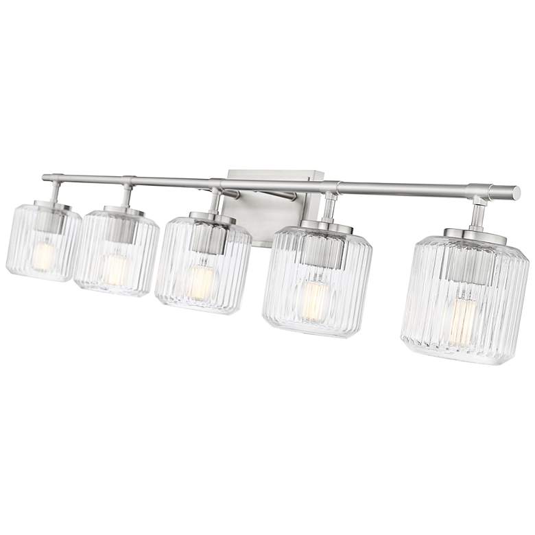 Image 6 Landon by Z-Lite Brushed Nickel 42 inch 5 Light Vanity more views