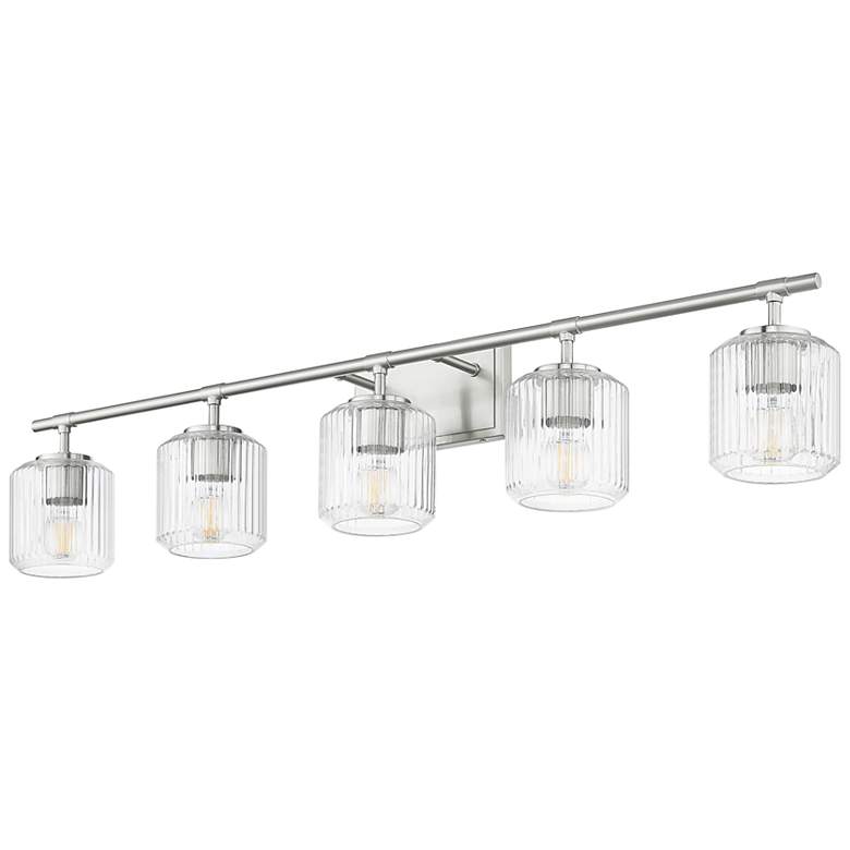 Image 7 Landon by Z-Lite Brushed Nickel 42 inch 5 Light Vanity more views