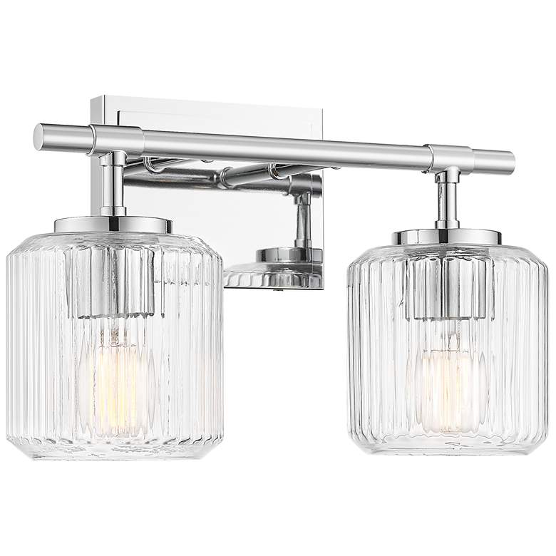 Image 1 Landon by Z-Lite Chrome 14 inch 2 Light Vanity