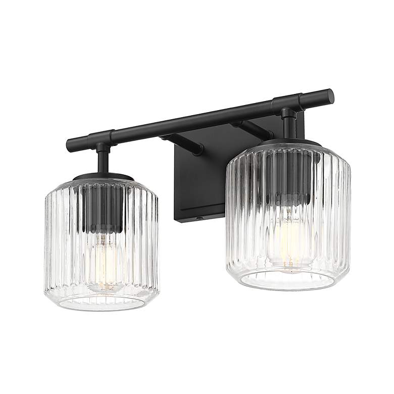 Image 4 Landon by Z-Lite Matte Black 14 inch 2 Light Vanity more views