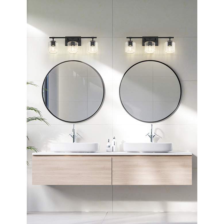 Image 3 Landon by Z-Lite Matte Black 24 inch 3 Light Vanity more views