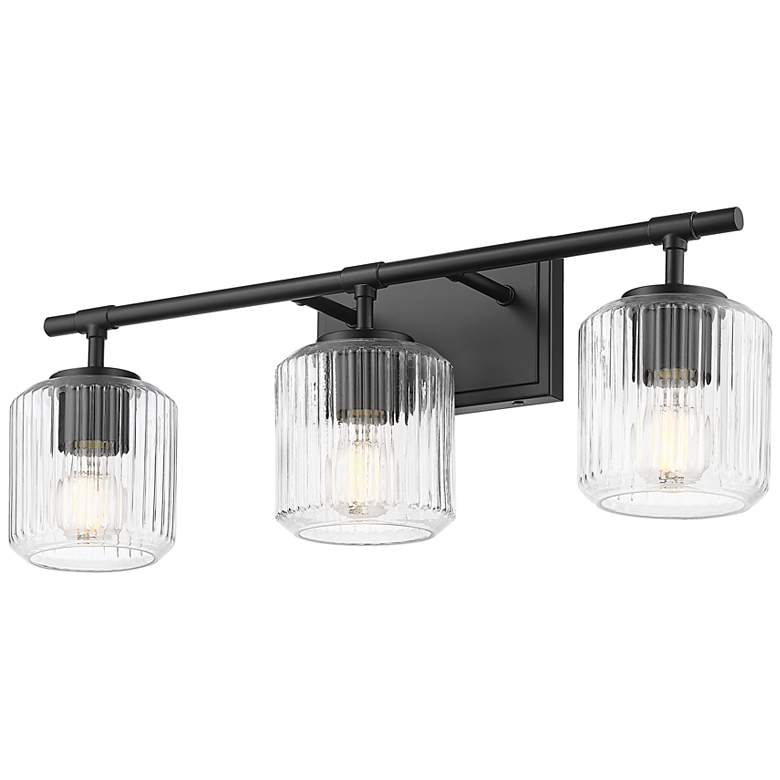Image 5 Landon by Z-Lite Matte Black 24 inch 3 Light Vanity more views