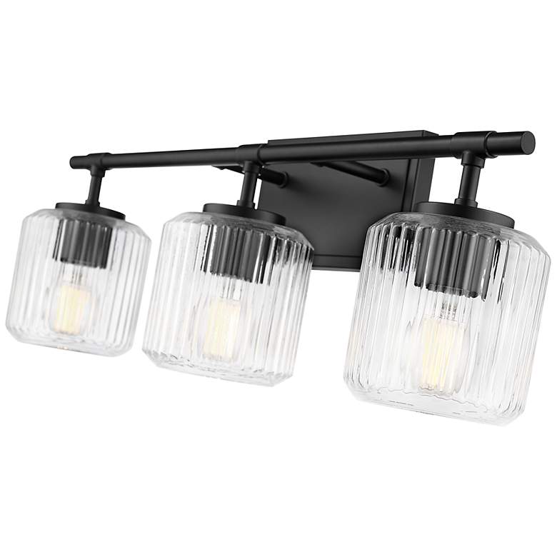 Image 7 Landon by Z-Lite Matte Black 24 inch 3 Light Vanity more views