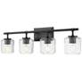 2_Landon by Z-Lite Matte Black 32 inch 4 Light Vanity