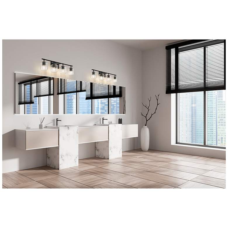 Image 4 Landon by Z-Lite Matte Black 32 inch 4 Light Vanity more views