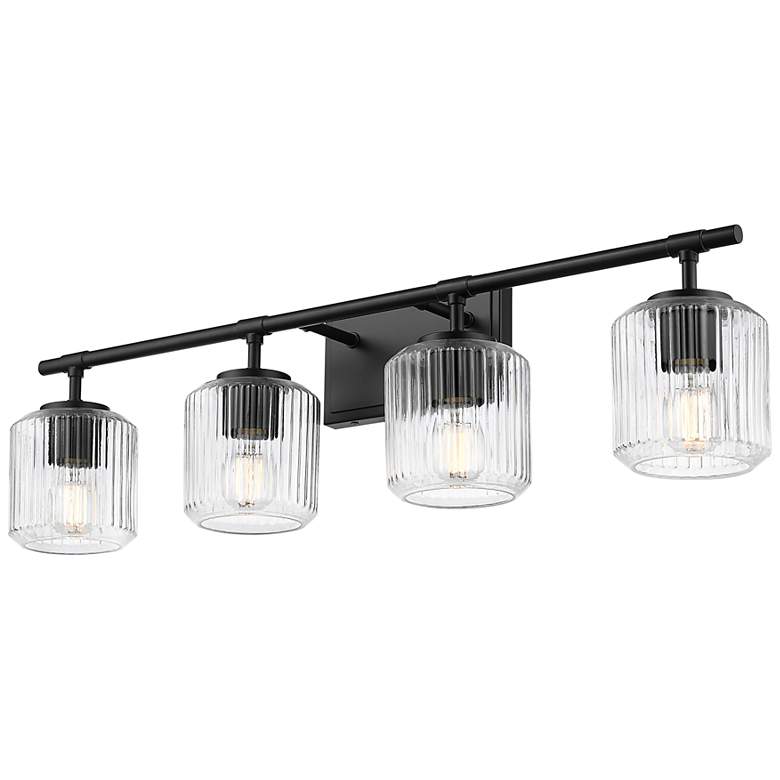 Image 5 Landon by Z-Lite Matte Black 32 inch 4 Light Vanity more views