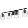 5_Landon by Z-Lite Matte Black 32 inch 4 Light Vanity more views