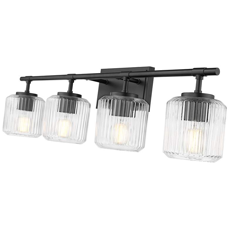 Image 7 Landon by Z-Lite Matte Black 32 inch 4 Light Vanity more views