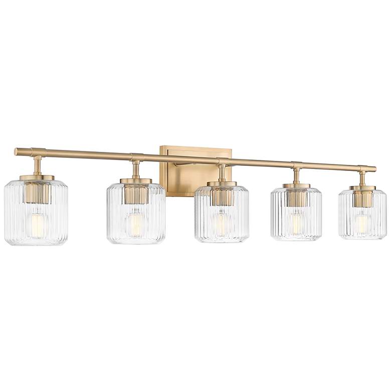 Image 2 Landon by Z-Lite Modern Gold 42 inch 5 Light Vanity