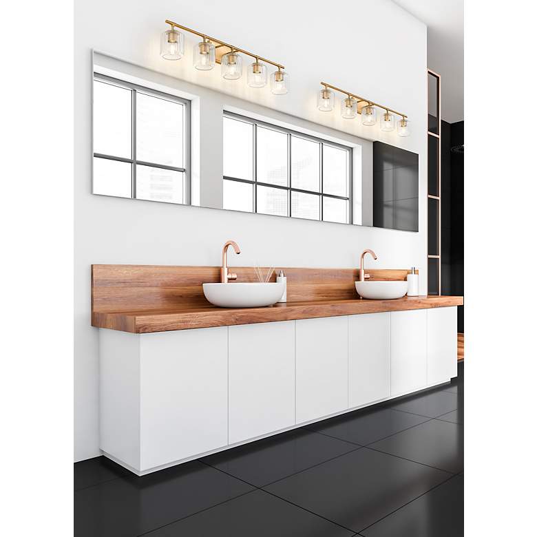 Image 3 Landon by Z-Lite Modern Gold 42 inch 5 Light Vanity more views
