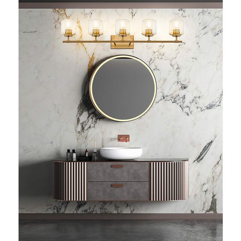 Image 4 Landon by Z-Lite Modern Gold 42 inch 5 Light Vanity more views