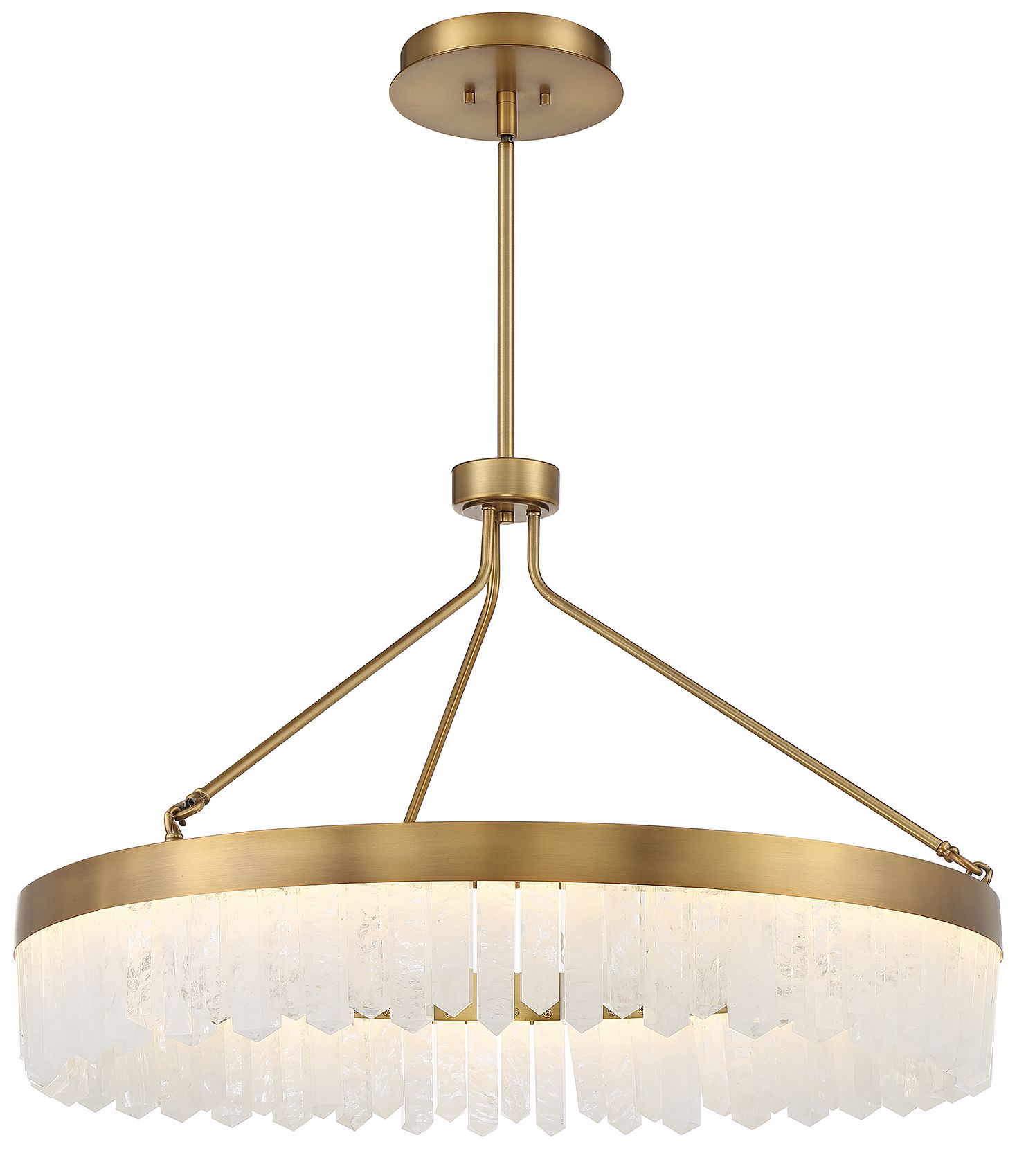 Image 5 Landon LED Pendant in Warm Brass more views