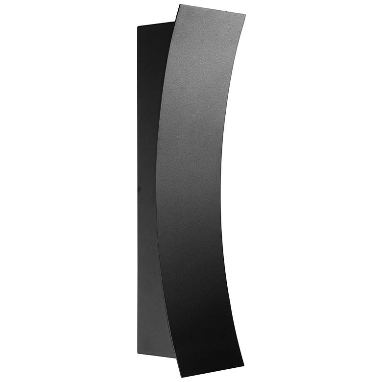 Image 1 Landrum 18" High Black Up and Down LED Outdoor Wall Light