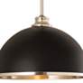 2_Landry 14" Wide Brushed Nickel and Matte Black Pendant Light more views