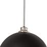 3_Landry 14" Wide Brushed Nickel and Matte Black Pendant Light more views