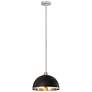 5_Landry 14" Wide Brushed Nickel and Matte Black Pendant Light more views
