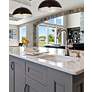 3_Landry 20" Wide Matte Black and Chrome Pendant Light more views