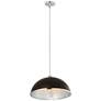 5_Landry 20" Wide Matte Black and Chrome Pendant Light more views