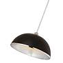 6_Landry 20" Wide Matte Black and Chrome Pendant Light more views