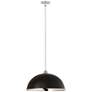 7_Landry 20" Wide Matte Black and Chrome Pendant Light more views