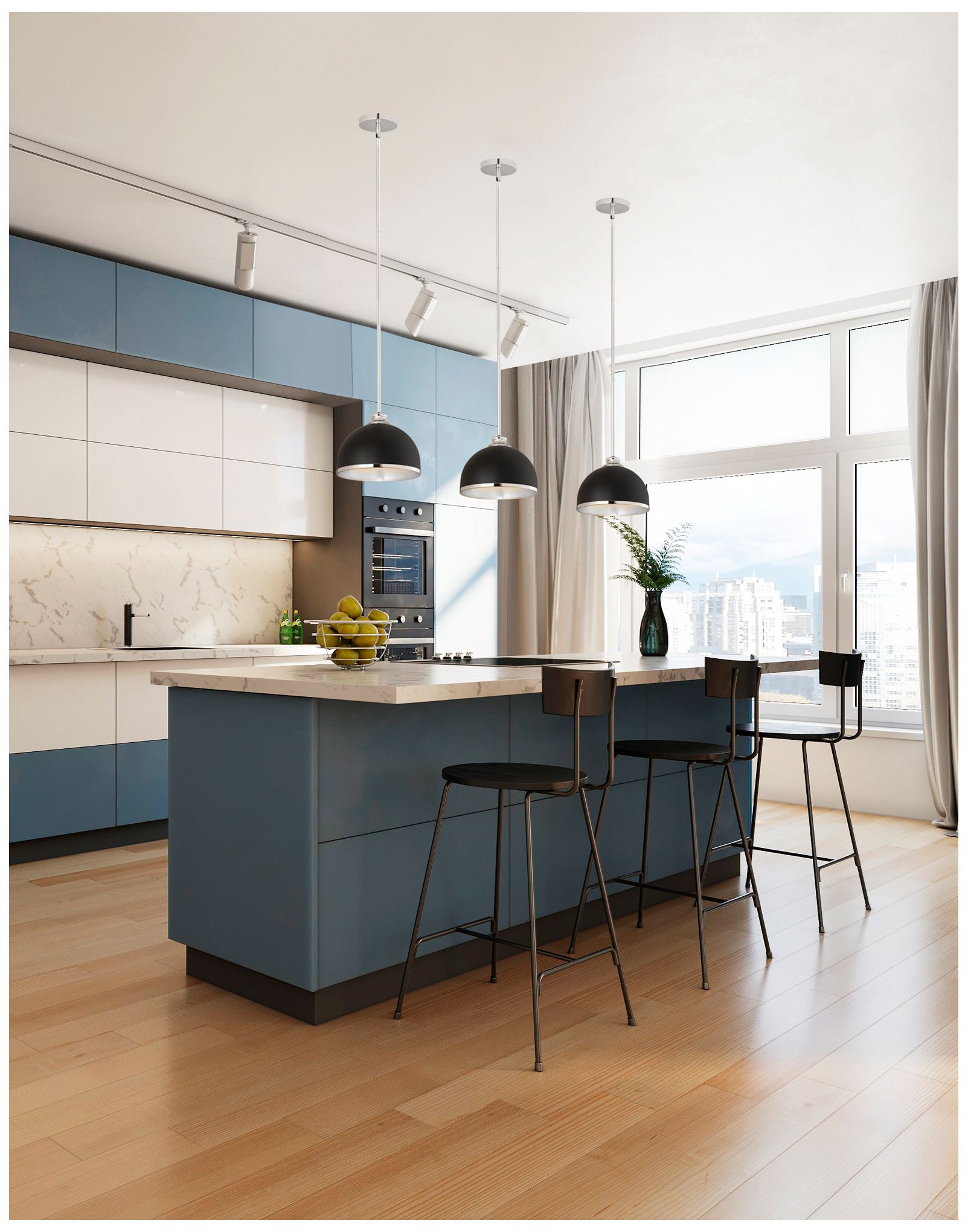 Image 3 Landry by Z-Lite Matte Black + Chrome 10 inch 1 Light Pendant more views