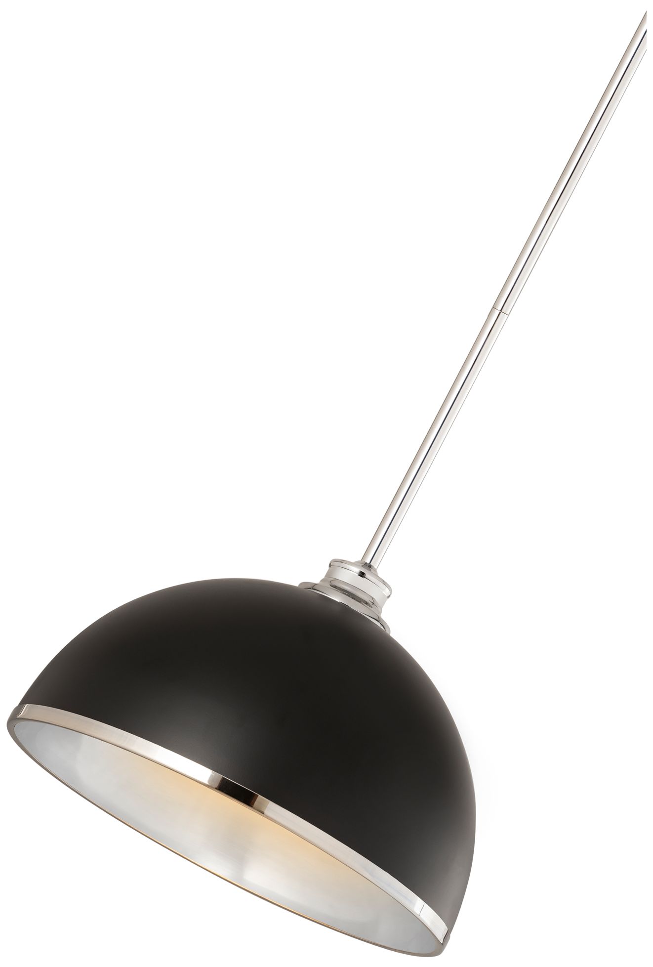 Image 6 Landry by Z-Lite Matte Black + Chrome 14 inch 1 Light Pendant more views