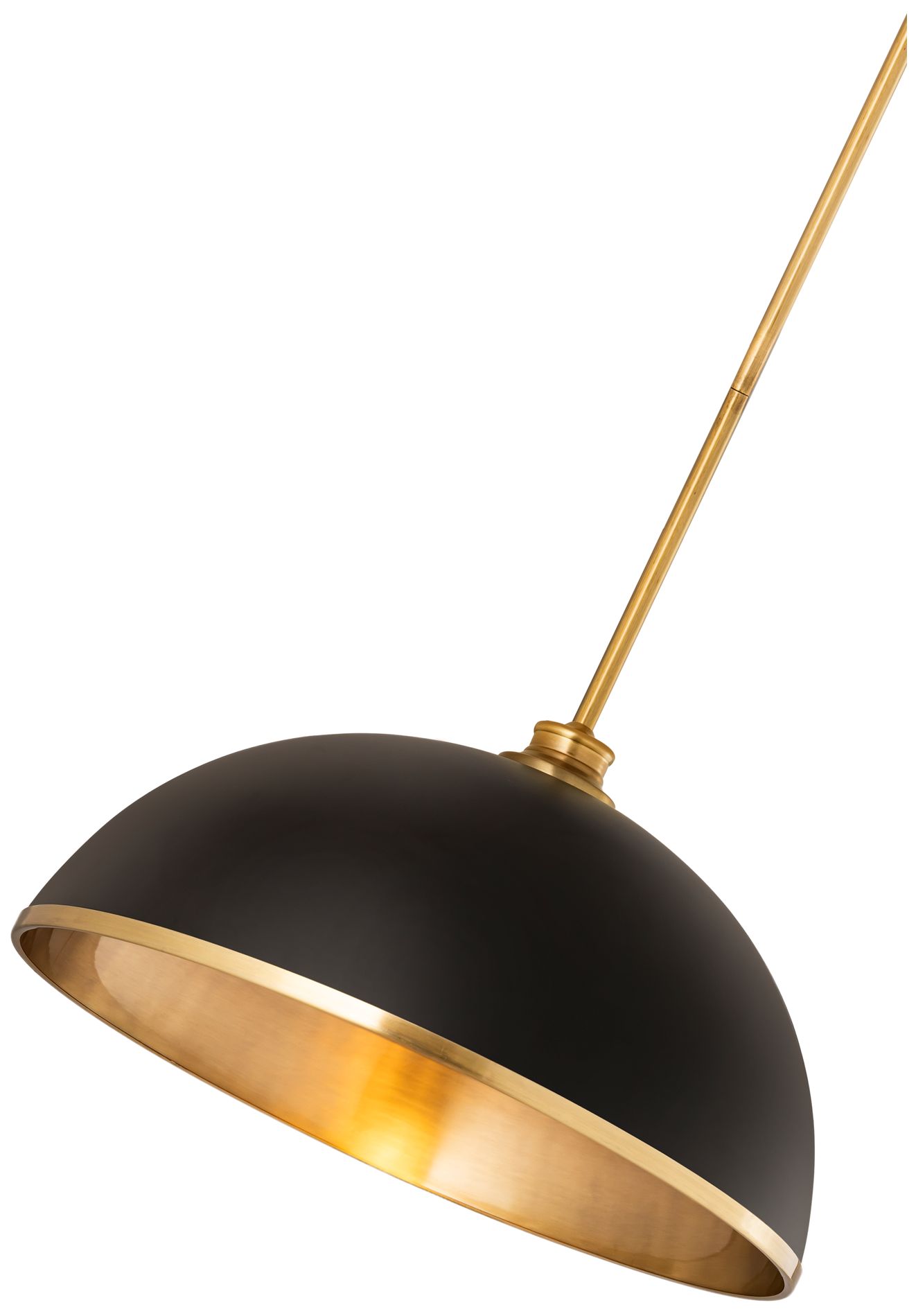 Image 7 Landry by Z-Lite Matte Black + Rubbed Brass 20 inch 1 Light Pendant more views