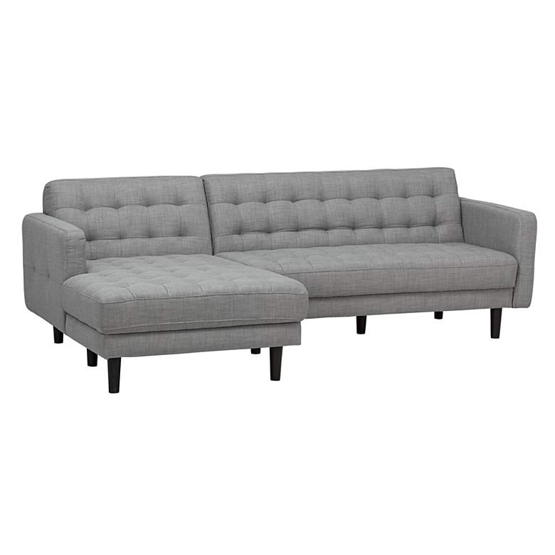 Image 1 Landry Light Gray Left Hand-Facing Sectional Sofa