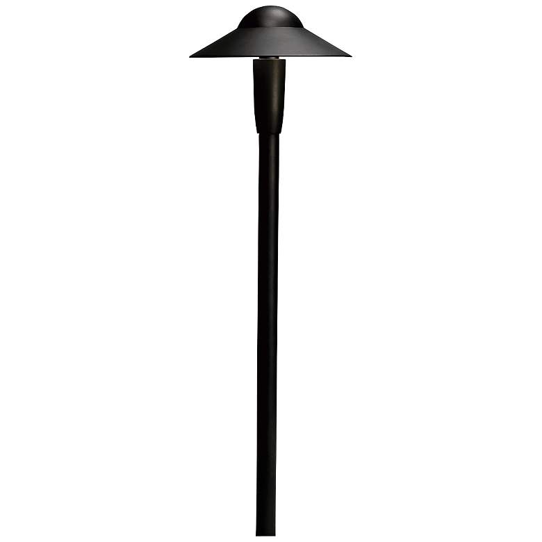 Image 1 Landscape 22"H 2700K LED Black 6" Dome Path Light