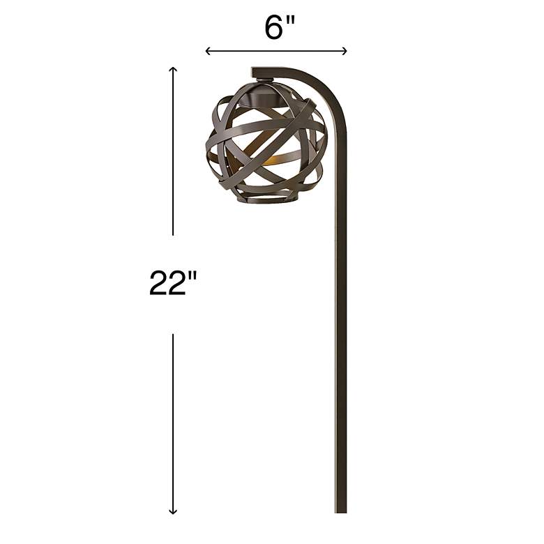 Image 5 Landscape Carson Led Path Light-Bronze-Led 22"H more views