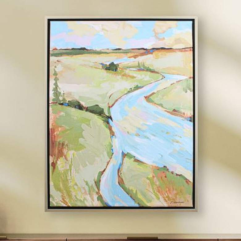 Image 2 Landscape II 36"H Rectangular Giclee Framed Canvas Wall Art