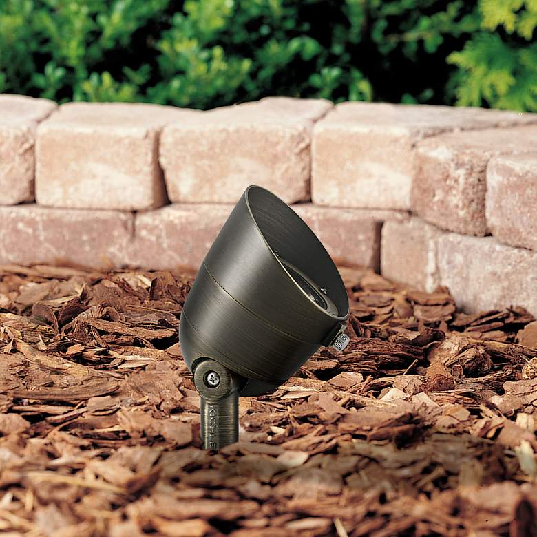 Image 1 Landscape LED 4 1/2" High Brass 2.5W 2700K Accent Spot Light