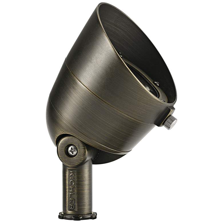 Image 1 Landscape LED 4 1/2" High Brass 3.5W 3000K Wide Flood Light