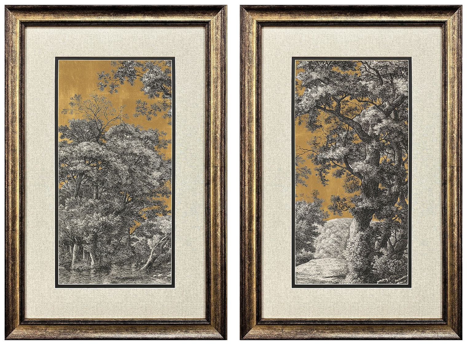 Image 2 Landscape Luxe 23"W x 35"H Framed Art - Set of 2
