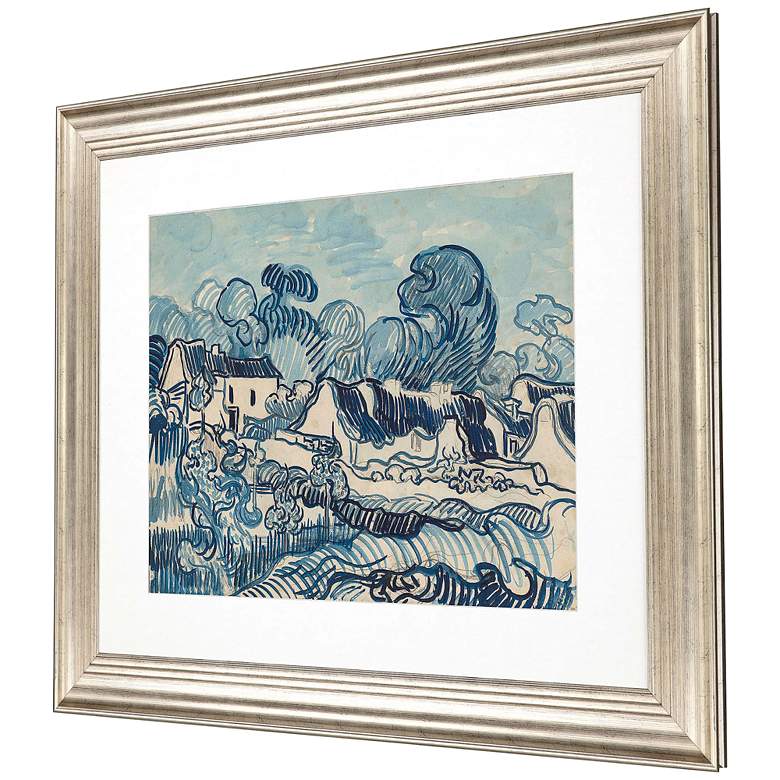 Image 3 Landscape with Houses 43 inch Wide Giclee Framed Wall Art more views