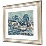 Landscape with Houses 43" Wide Giclee Framed Wall Art