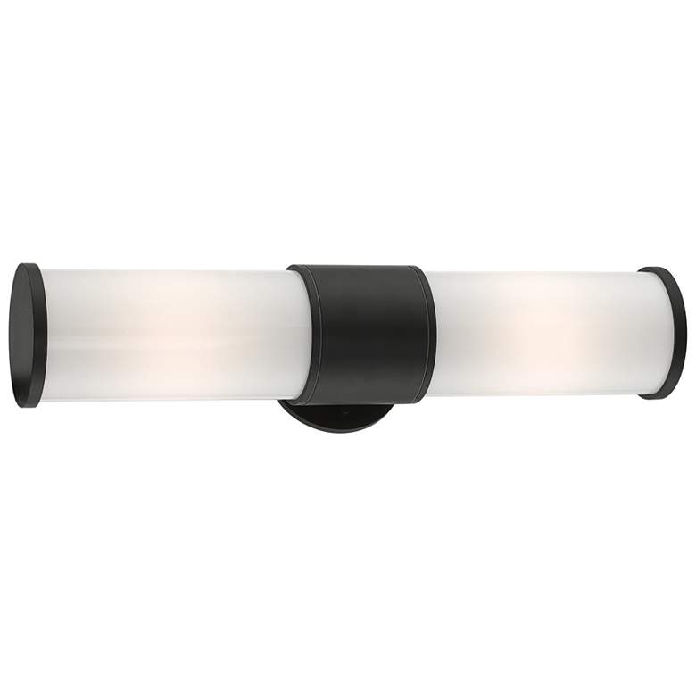 Image 4 Landsdale 20 1/4"H Black 2-Light Lantern Outdoor Wall Light more views