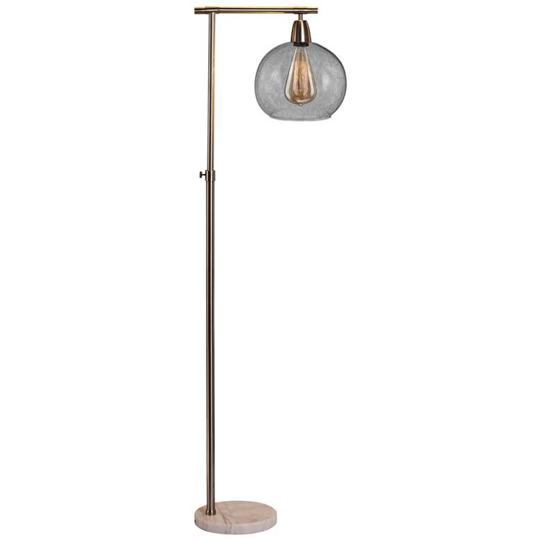Image 1 Landsdown 63" Stationary Down Bridge Brushed Steel Floor Lamp