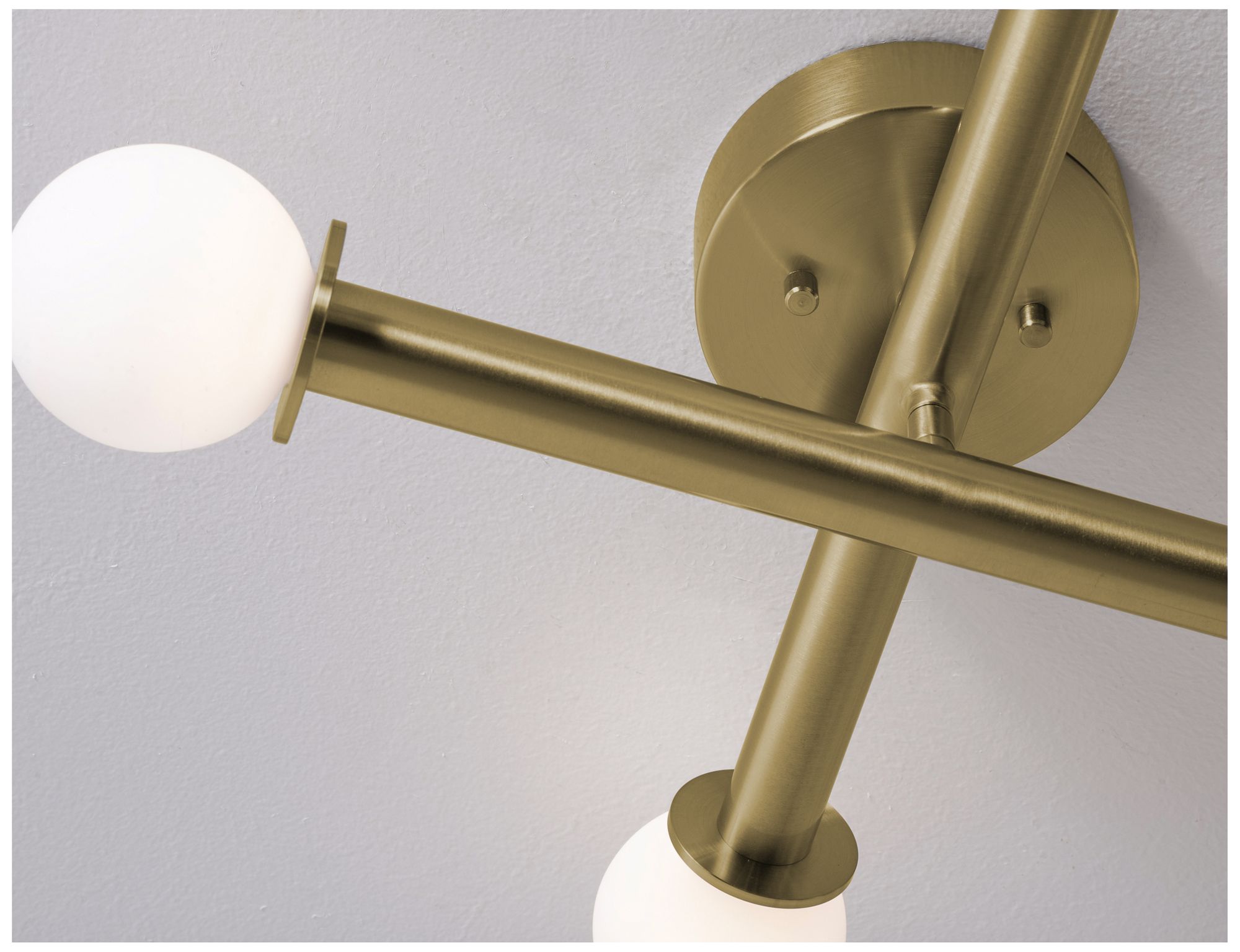 Image 5 Lane 20" Wide 4-Light Antique Brass LED Flush Mount more views