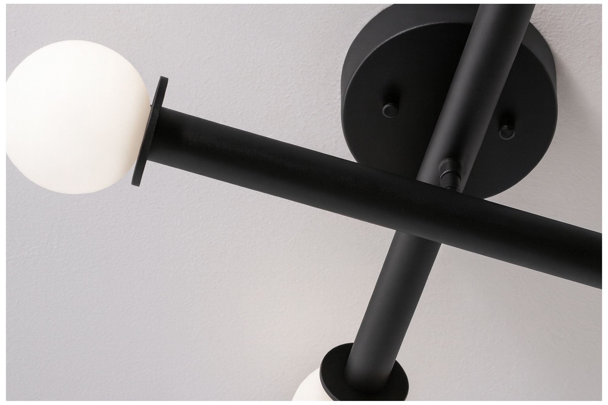 Image 3 Lane 20" Wide 4-Light Black LED Flush Mount more views