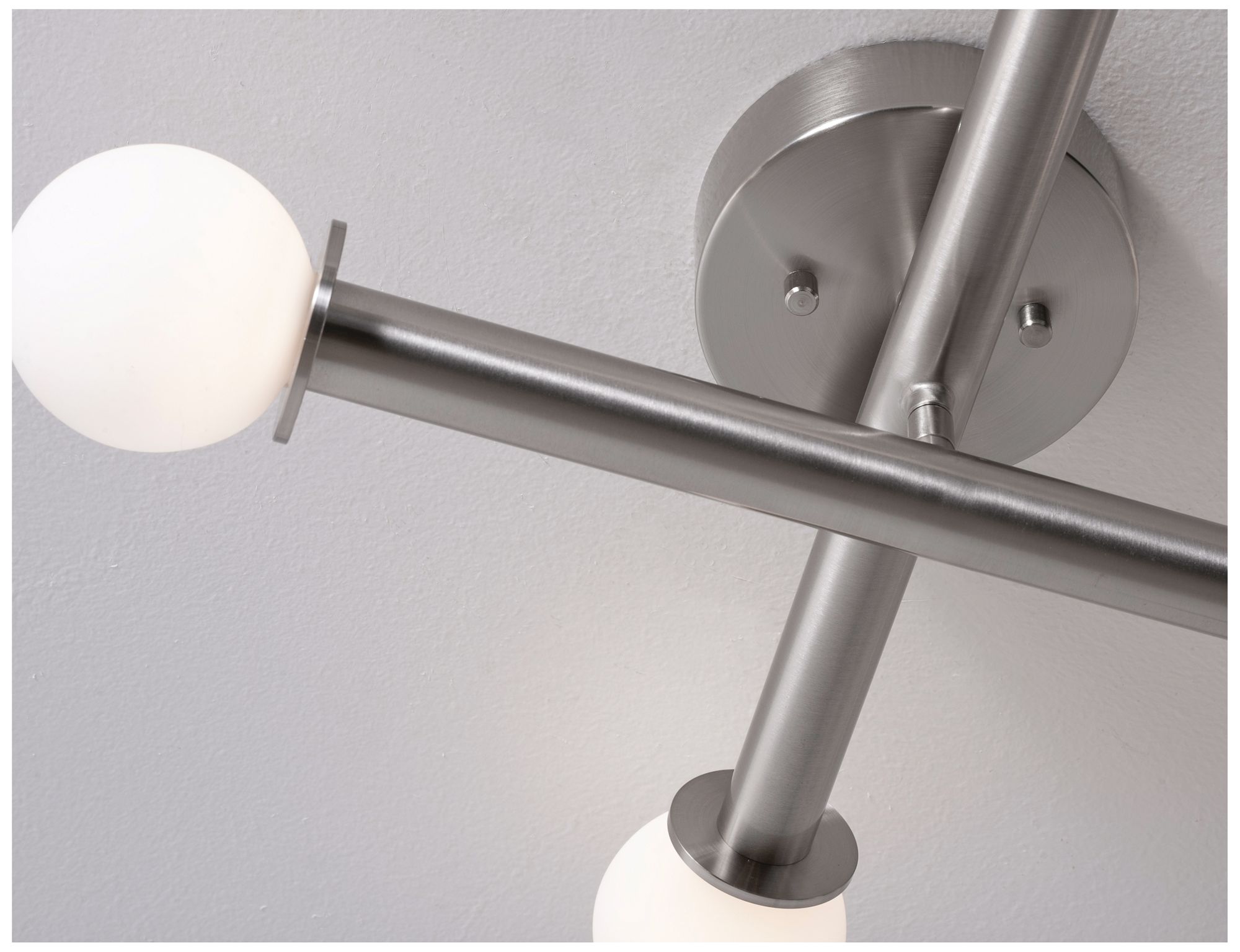Image 4 Lane 20" Wide 4-Light Satin Nickel LED Flush Mount more views