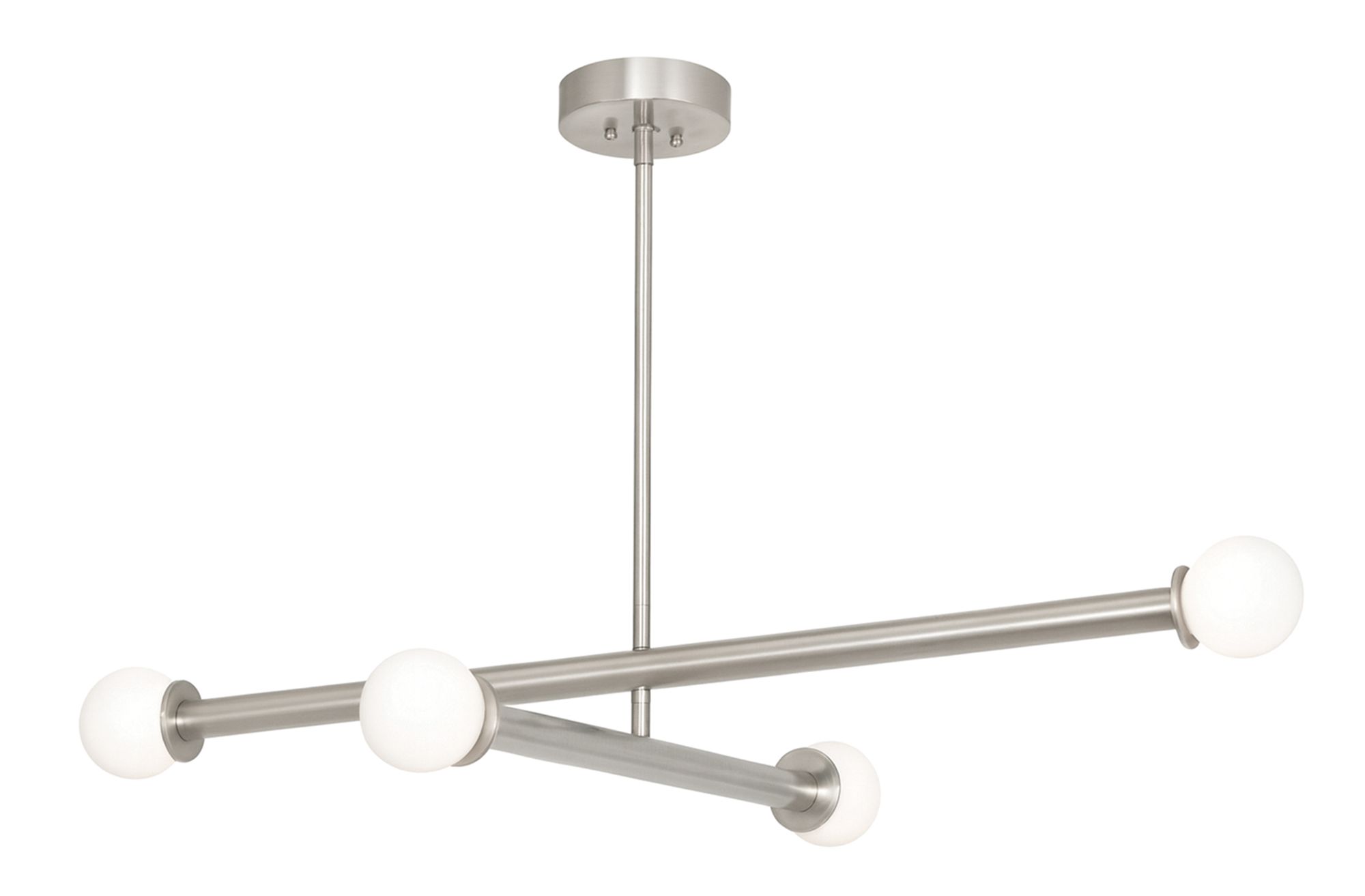 Lane 36" Wide 4-Light Satin Nickel LED Pendant