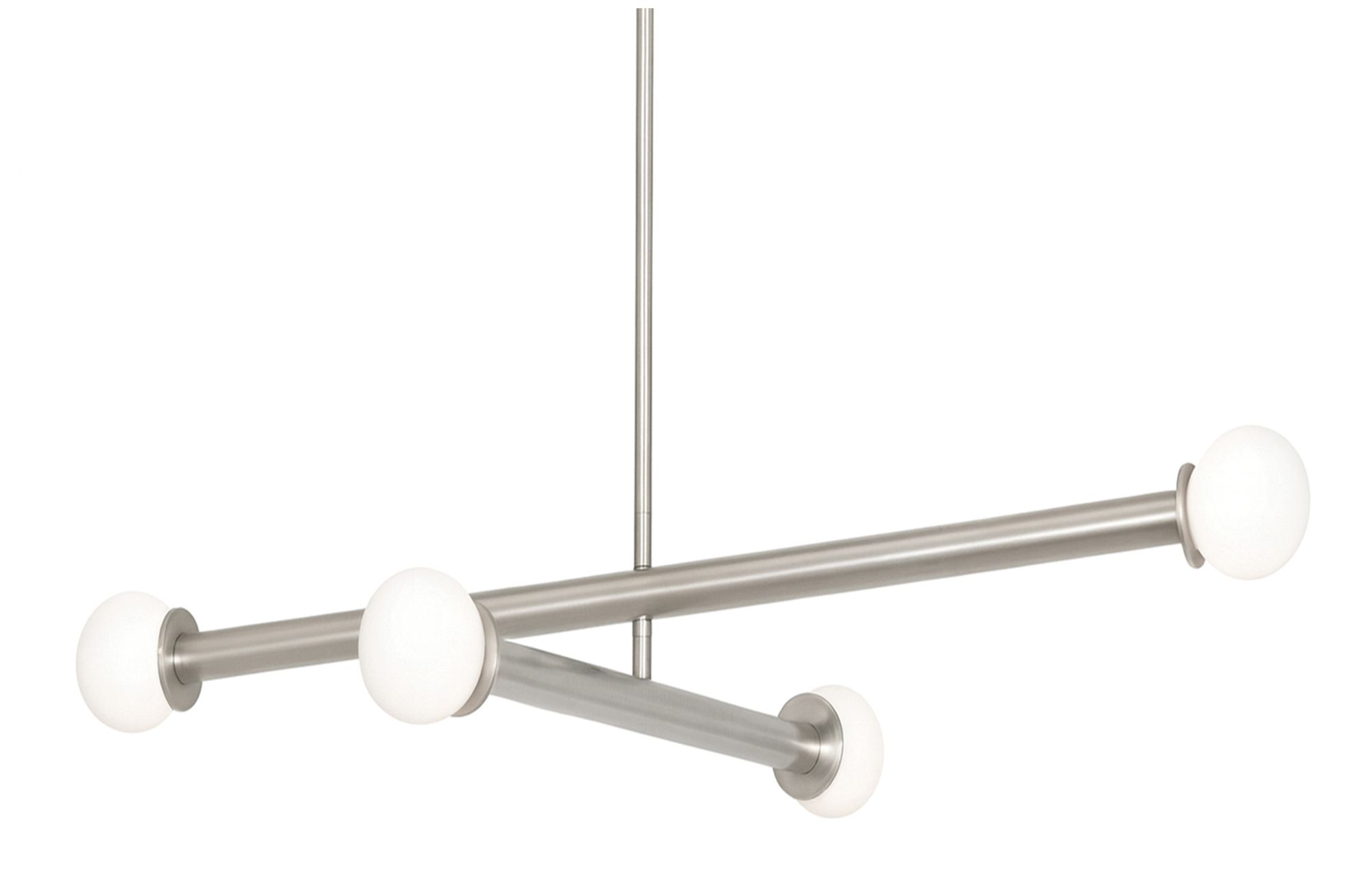 Image 2 Lane 36" Wide 4-Light Satin Nickel LED Pendant more views